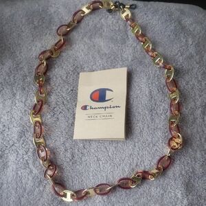 Champion Gold and Brown Link Necklace